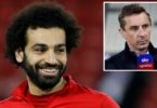 ‘There’s a feeling that he wants to go’: Gary Neville says Mohamed Salah could be set to swap Liverpool for Real Madrid
