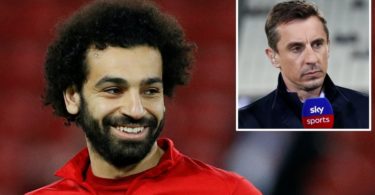 ‘There’s a feeling that he wants to go’: Gary Neville says Mohamed Salah could be set to swap Liverpool for Real Madrid